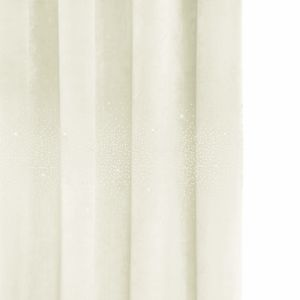 Zasłona welurowa ALLUMINIUM 140x250 cm przelotki ŚMIETANA