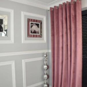 Zasłony welurowe gładkie 140x250 BRUDNY RÓŻ