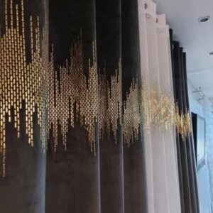 ZASŁONY WELUROWE velvet aksamit ECG 140x270 czarny