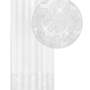 Firana FLOWERS CRYSTAL 140X250  na przelotki