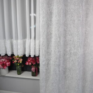 Zasłona dekoracyjna z szyfonu LUMIERE 3D 140x250 taśma