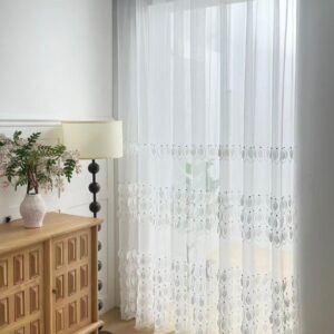 Firana dekoracyjna IZABELLA 400x250 cm | taśma marszcząca